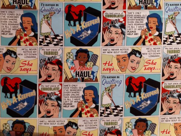 Fabric - 'Comic Quilt' - Image 4