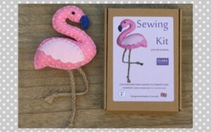 Pink Flamingo Sewing Kit