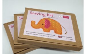Orange Mini Elephant Sewing Kit