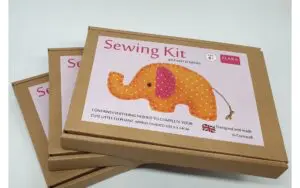 Orange Mini Elephant Sewing Kit