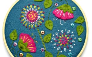 Tropical Flowers Applique Kit