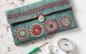 Sewing Pouch Embroidery Kit