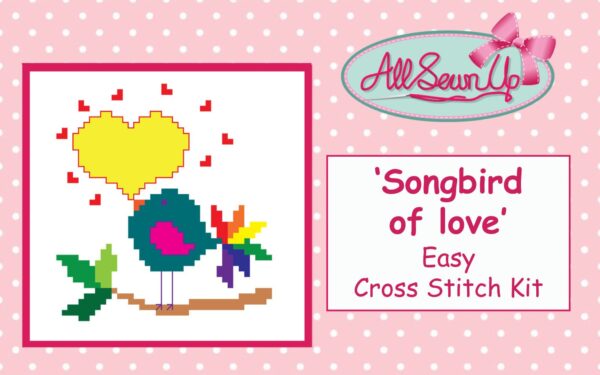 'Songbird of Love' cross stitch kit