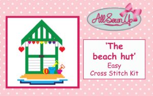 'Beach Hut by the Sea' cross stitch kit