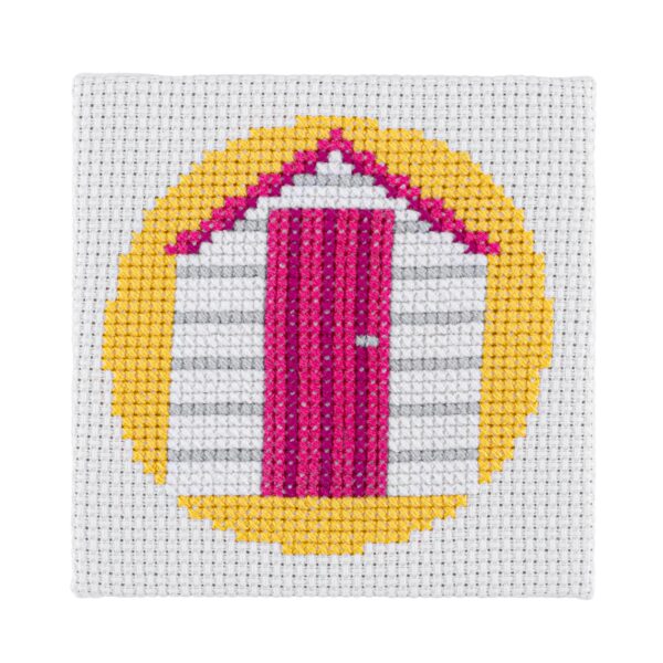 Beach Hut Cross Stitch Kit