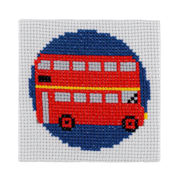 London Bus Cross Stitch Kit