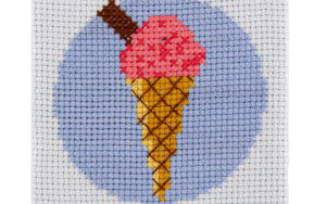 Ice Cream Cross Stitch Kit