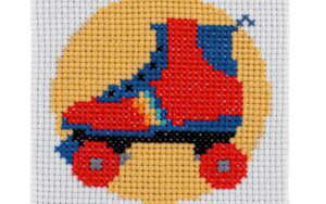 Rollerskate Cross Stitch Kit