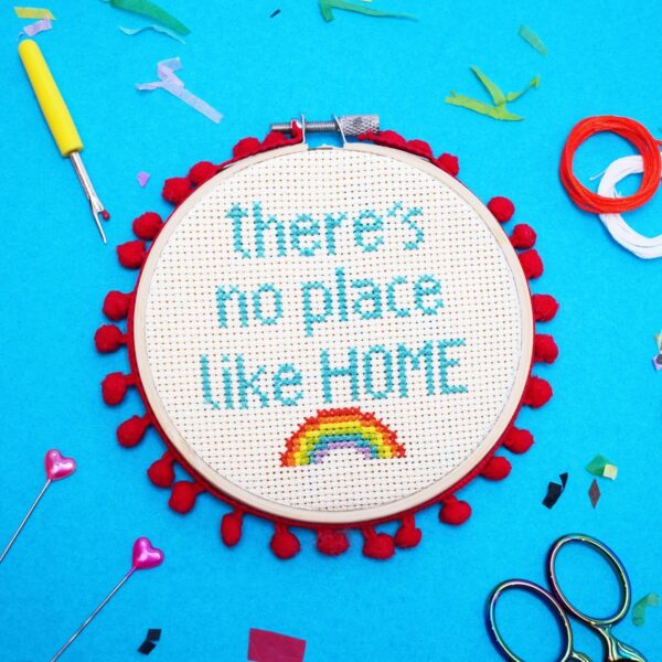 'THERE'S NO PLACE LIKE HOME' Cross Stitch Kit