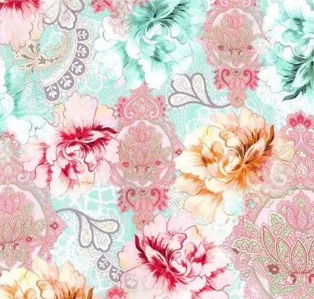 flower burst 2 Fabric