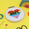 'HOPE HEART' Mini Cross Stitch