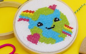 Love the Planet Mini Cross Stitch Kit 1