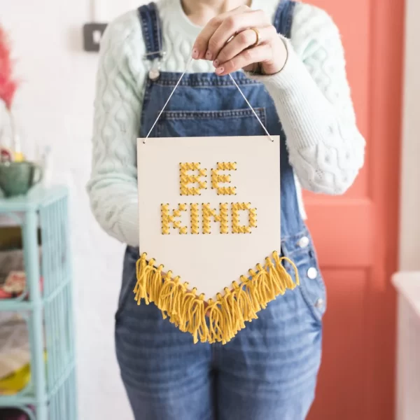 'Be Kind' Cross Stitch Kit - Image 3