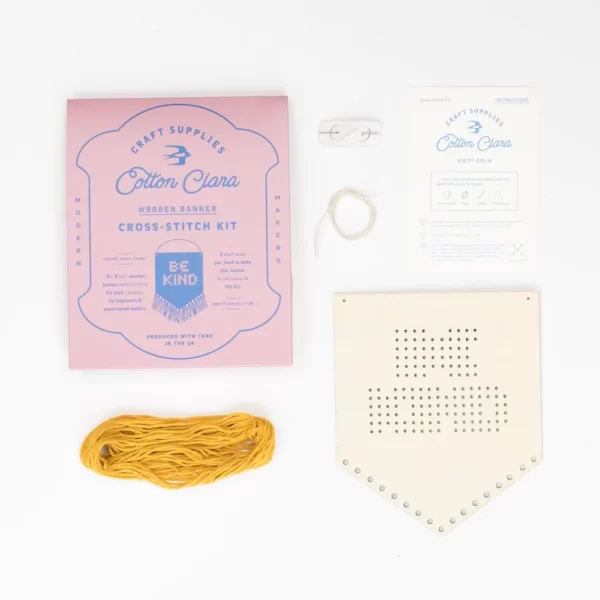 'Be Kind' Cross Stitch Kit - Image 6