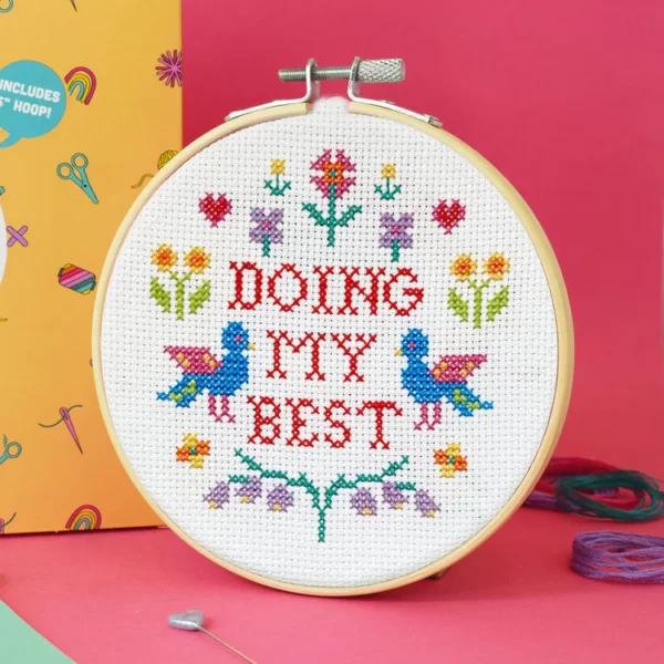 DOING MY BEST Large Cross Stitch Kit