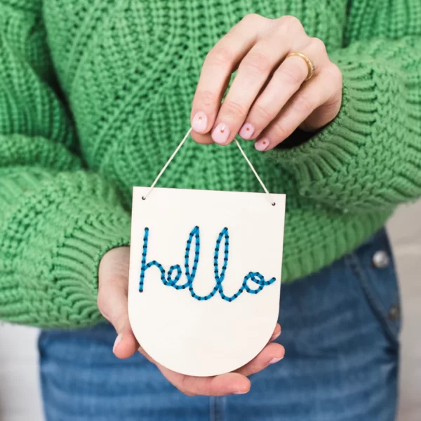 'Hello' Embroidery Kit - Image 3