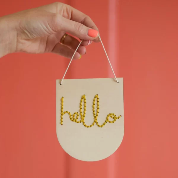 'Hello' Embroidery Kit - Image 2