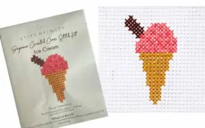 Ice Cream Cross Stitch Kit