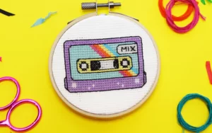 'Mixtape' Mini Cross Stitch Kit