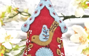 Folk Birdhouse Felt Craft Mini Kit