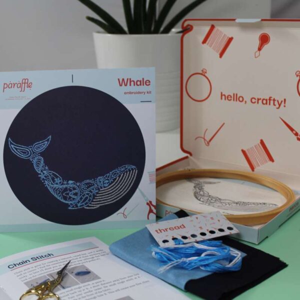 Whale Embroidery Hoop Kit - Image 2