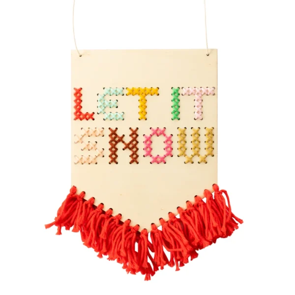 'Let It Snow' Cross Stitch Kit - Image 2