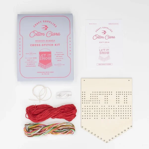'Let It Snow' Cross Stitch Kit - Image 4