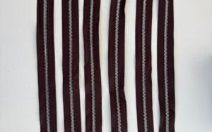 18” open ended brown zip - pack of 6