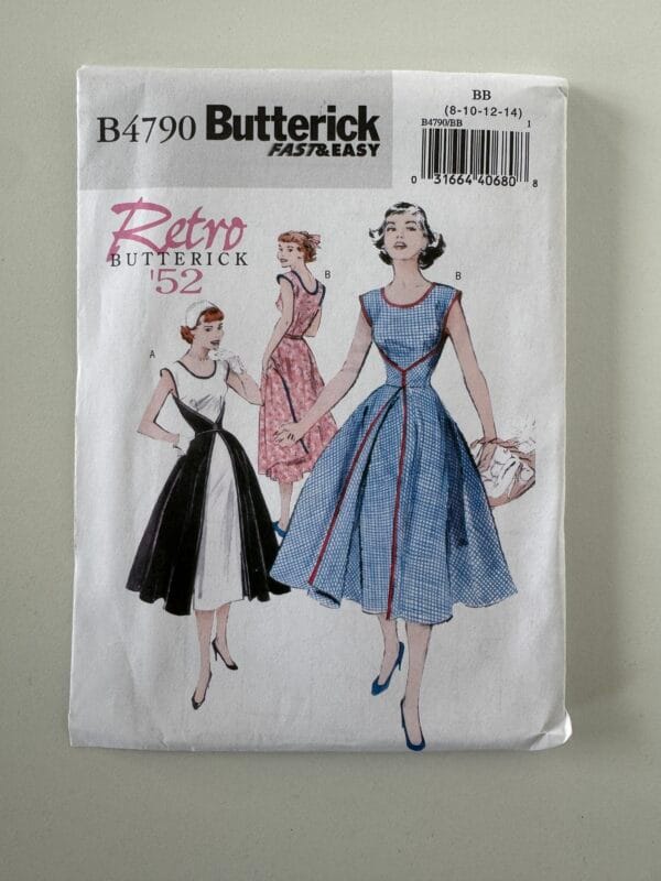 Butterick Sewing Pattern 1950s Misses' Walk-Away Wrap Dress