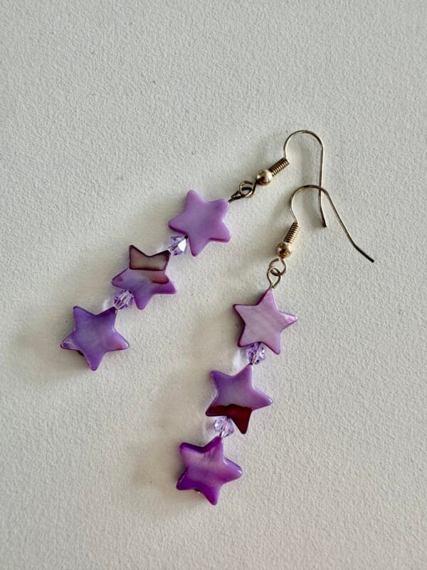 Star strand earrings - Image 2