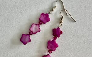 Star strand earrings