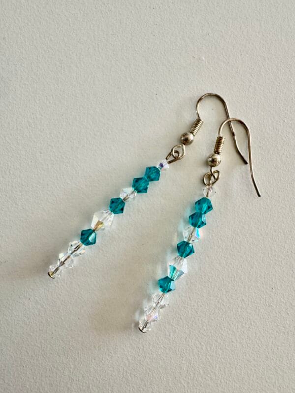 Swarovski crystal strand earrings