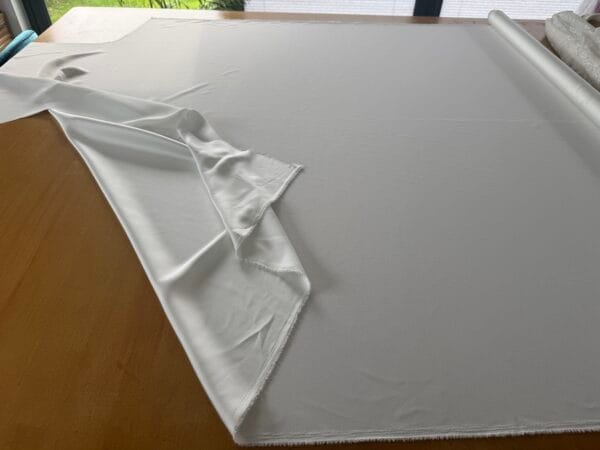 Ivory Satin Back Crepe - 3m length 60" wide - Image 2