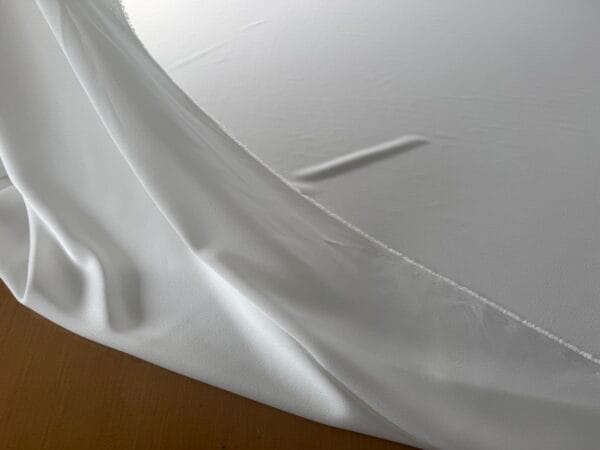 Ivory Satin Back Crepe - 3m length 60" wide