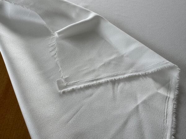 Ivory Satin Back Crepe - 3m length 60" wide - Image 3