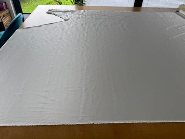 Ivory 100% Silk Crepe Back Satin - 1.5m length - Image 2