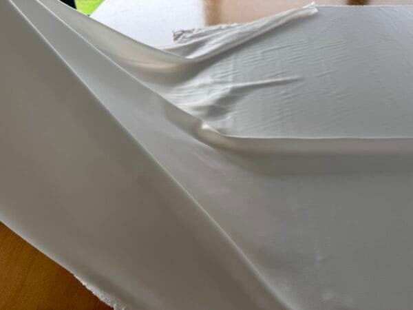 Ivory 100% Silk Crepe Back Satin - 1.5m length