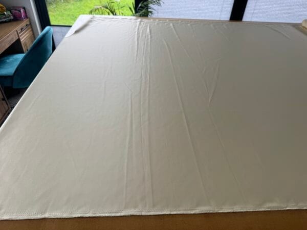 Cream/Gold Duchesse Satin & Matching Lining - Image 2