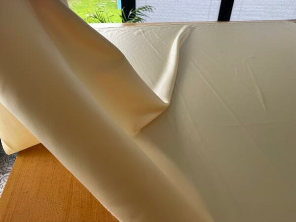 Cream/Gold Duchesse Satin & Matching Lining - Image 4