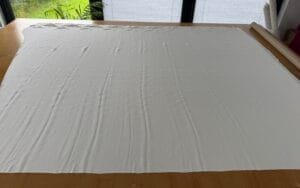 White Duchesse Satin - marked lengths.