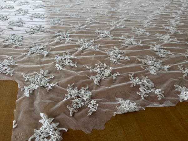 Ivory Beaded Tulle - Image 7